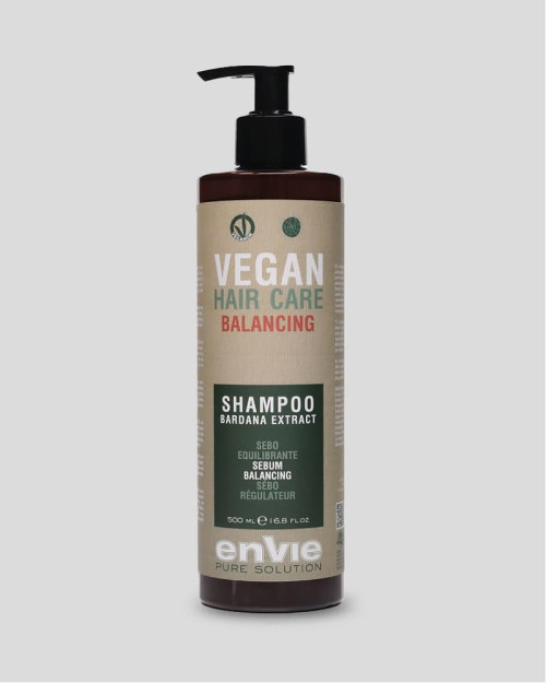 Нормалізуючий шампунь для жирної шкіри голови Envie Vegan Hair Care Balancing Shampoo 500 мл.