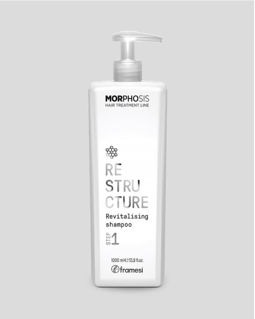 Глибоко відновлювальниий шампунь MORPHOSIS RESTRUCTURE REVITALISING SHAMPOO STEP 1 FRAMESI 1000 мл.