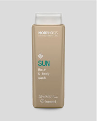 Шампунь з УФ-фільтрами MORPHOSIS SUN HAIR & BODY WASH ALGA NORI FRAMESI 250 мл.