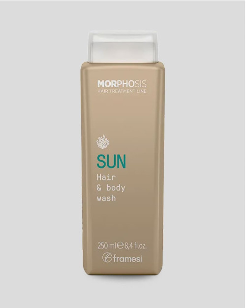 Шампунь з УФ-фільтрами MORPHOSIS SUN HAIR & BODY WASH ALGA NORI FRAMESI 250 мл.