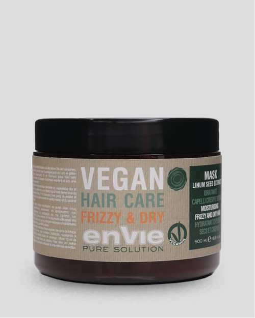 Маска зволожуюча для сухого і кучерявого волосся Envie Frizzy&Dry Mask Vegan 500 мл.